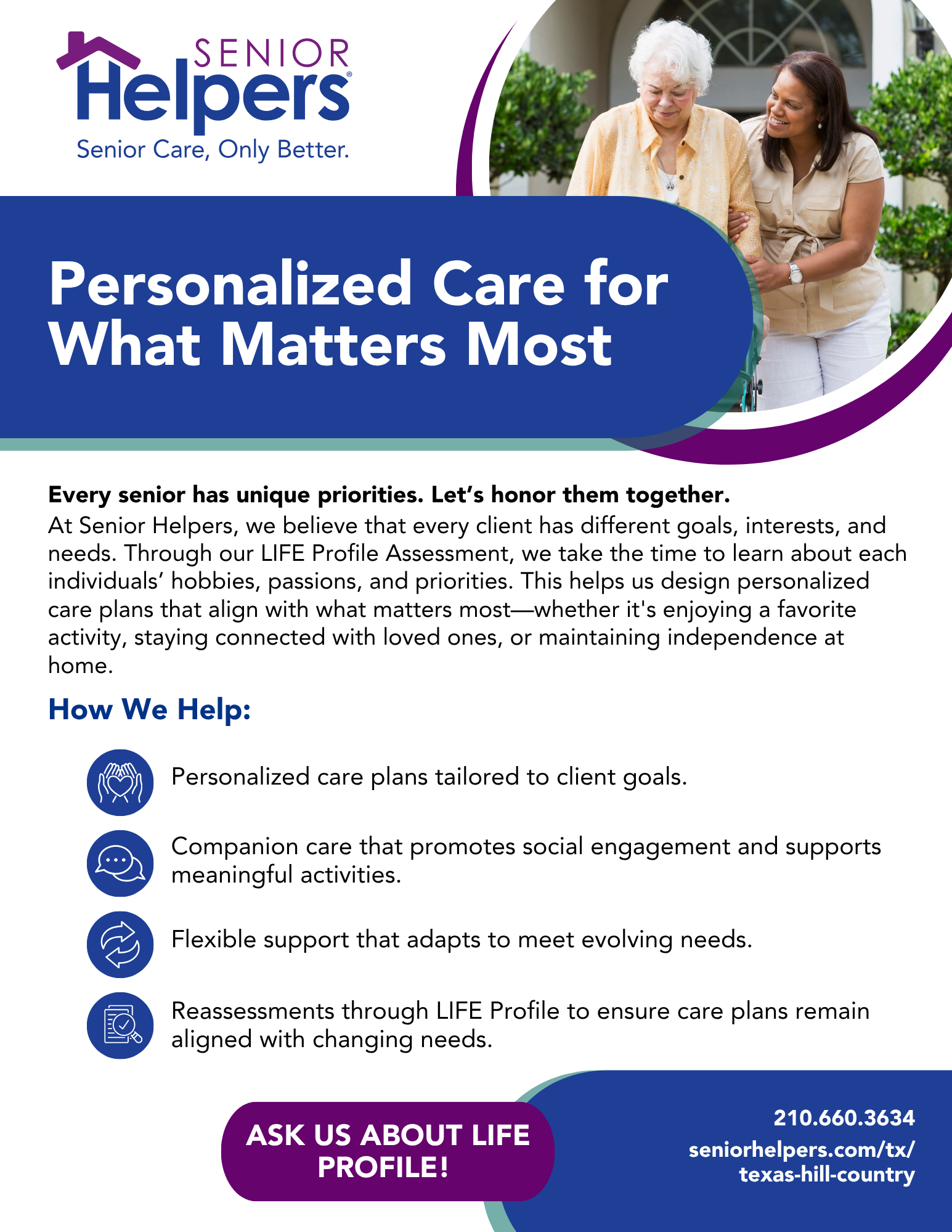 Senior Helpers Texas Hill Country Facebook ad: Senior Helpers Texas Hill Country is dedicated to…
