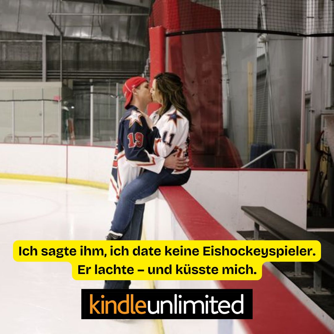 Clara West - Romance Author Facebook ad: Heiße College-Eishockey-Romanze