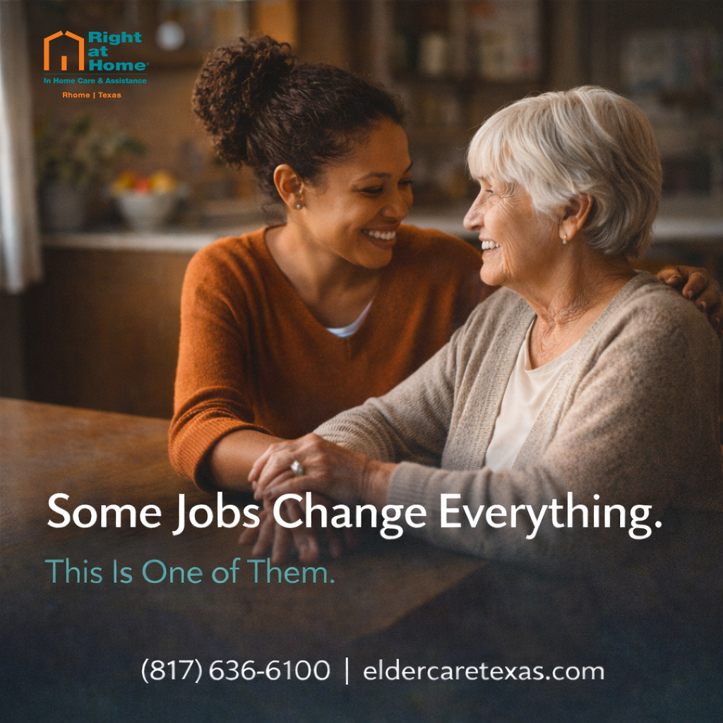 Right at Home Facebook ad: Caregiving in your own community.