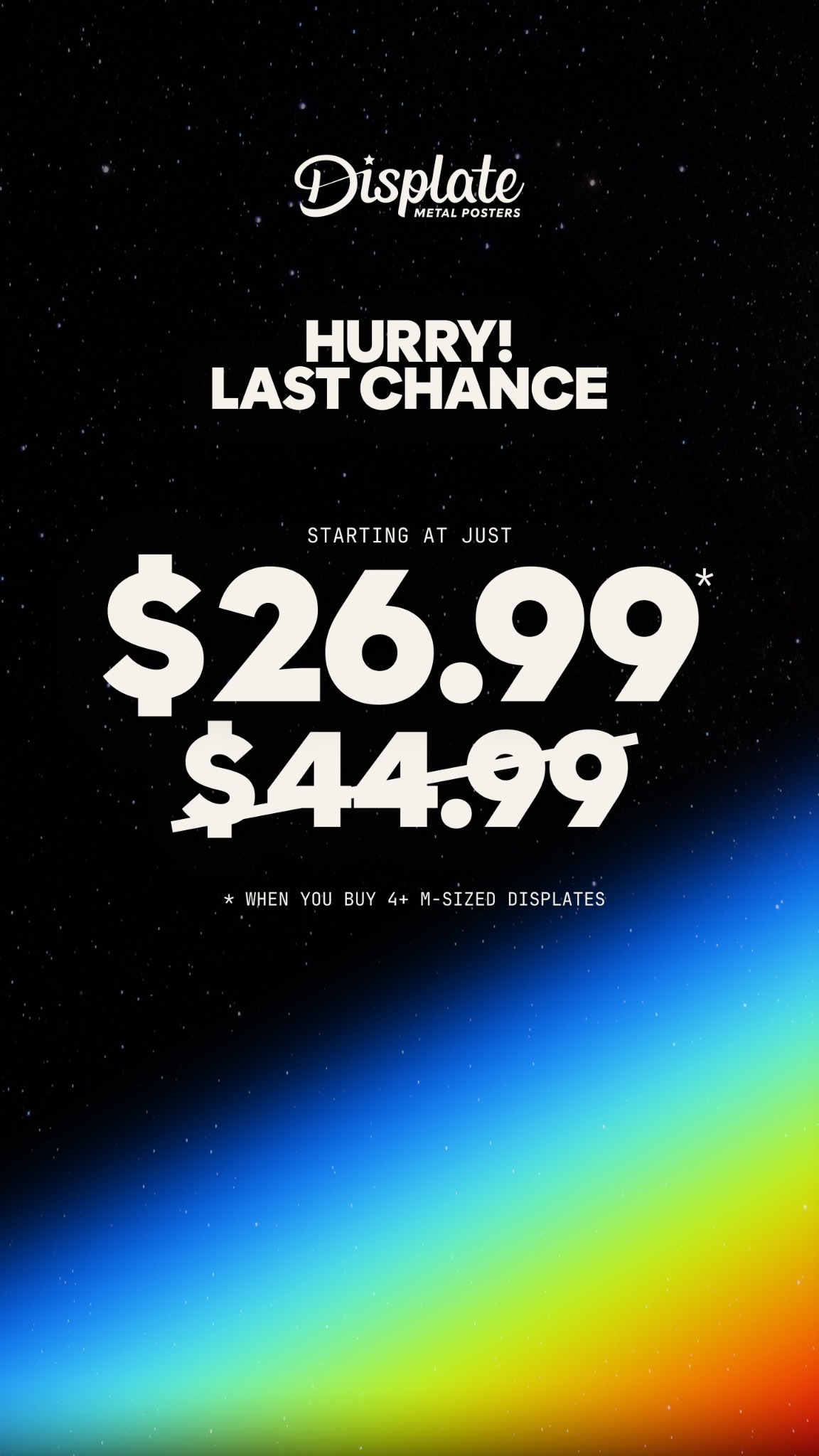 Displate Facebook ad
