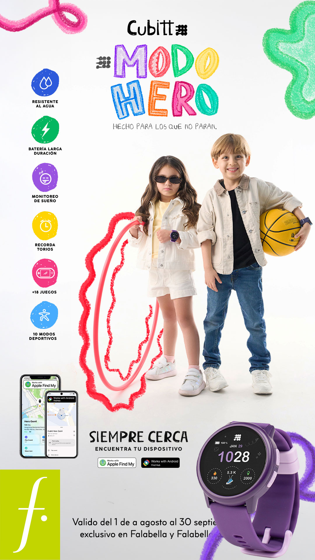 Falabella Colombia Facebook ad: ¡Activa el #ModoHero de tus pequeños!