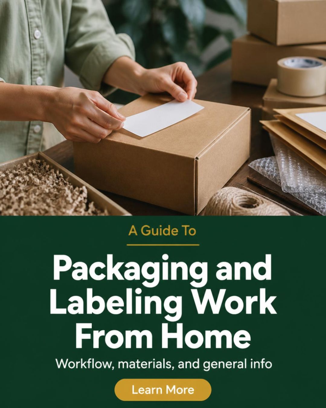 Knowledge Nook Facebook ad: Read More About Packaging and Labeling Work From.