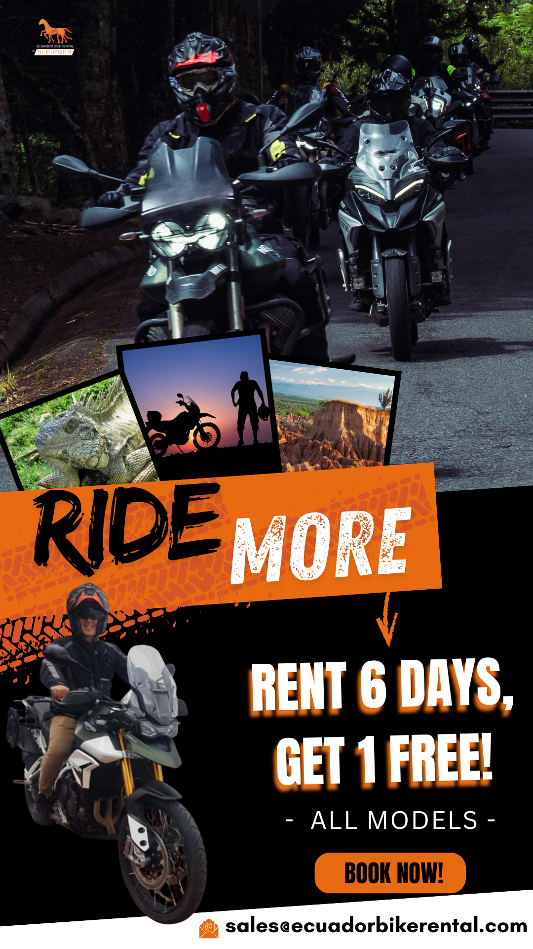 Ecuador Bike Rental Facebook ad from Jun 11, 2026