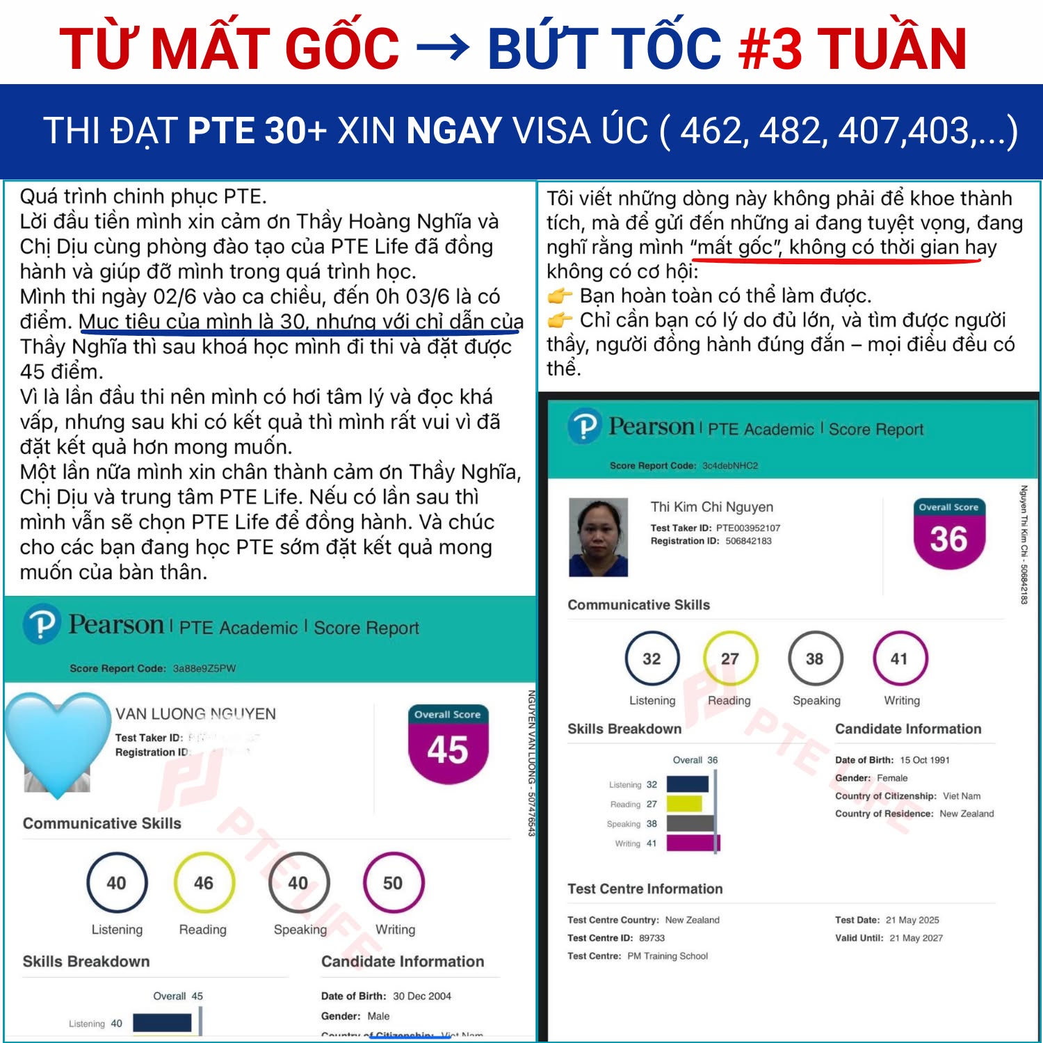 PTE Life - Bứt phá PTE 30 - 79+ Facebook ad