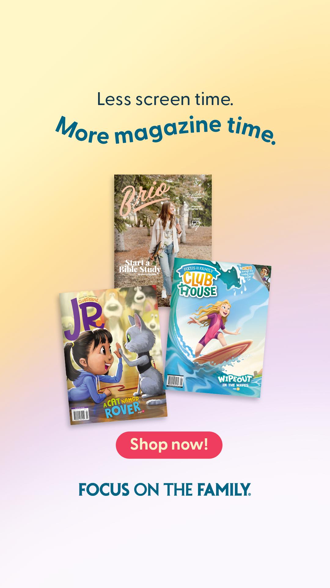 Focus on the Family Facebook ad
