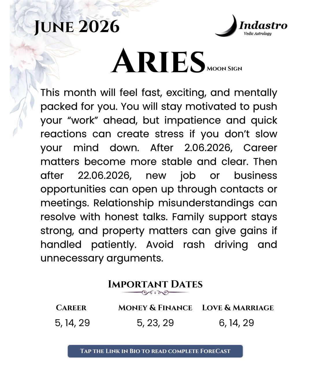 Indastro.com Facebook ad: June brings fresh energy as Venus lights up…