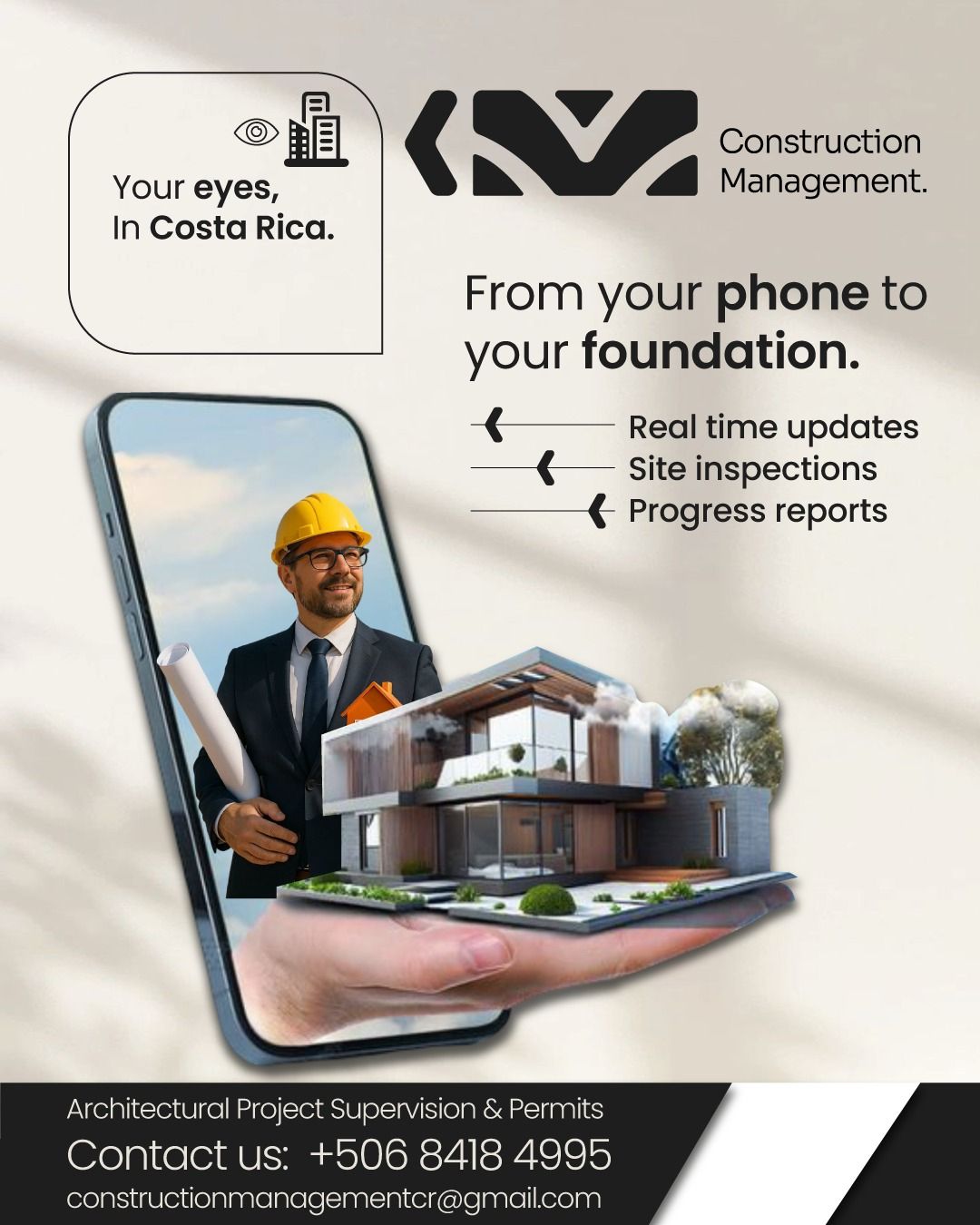 Construction Management CR Facebook ad: Chat With Us
