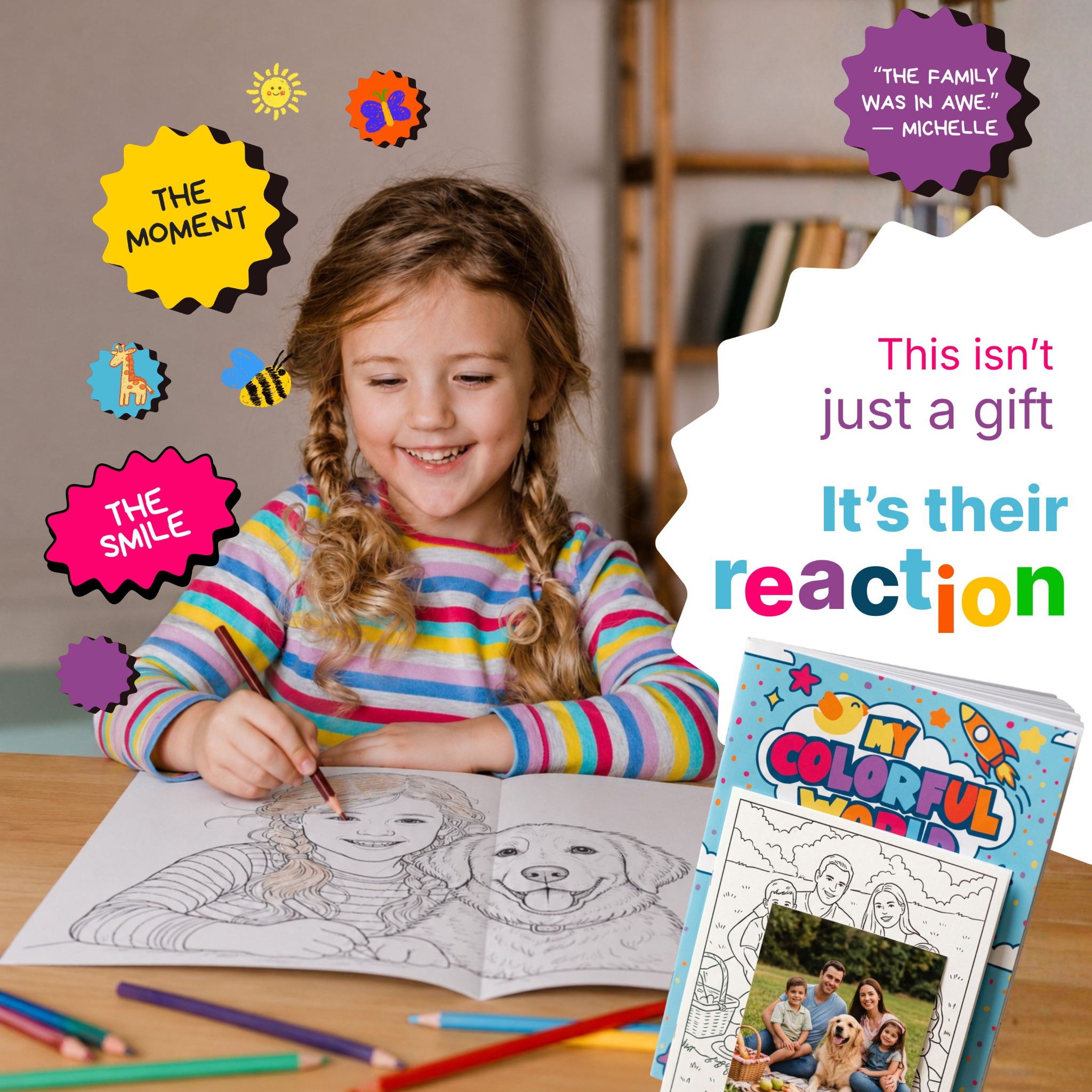 My Colorful World - Customized Coloring Books From Photos Facebook ad