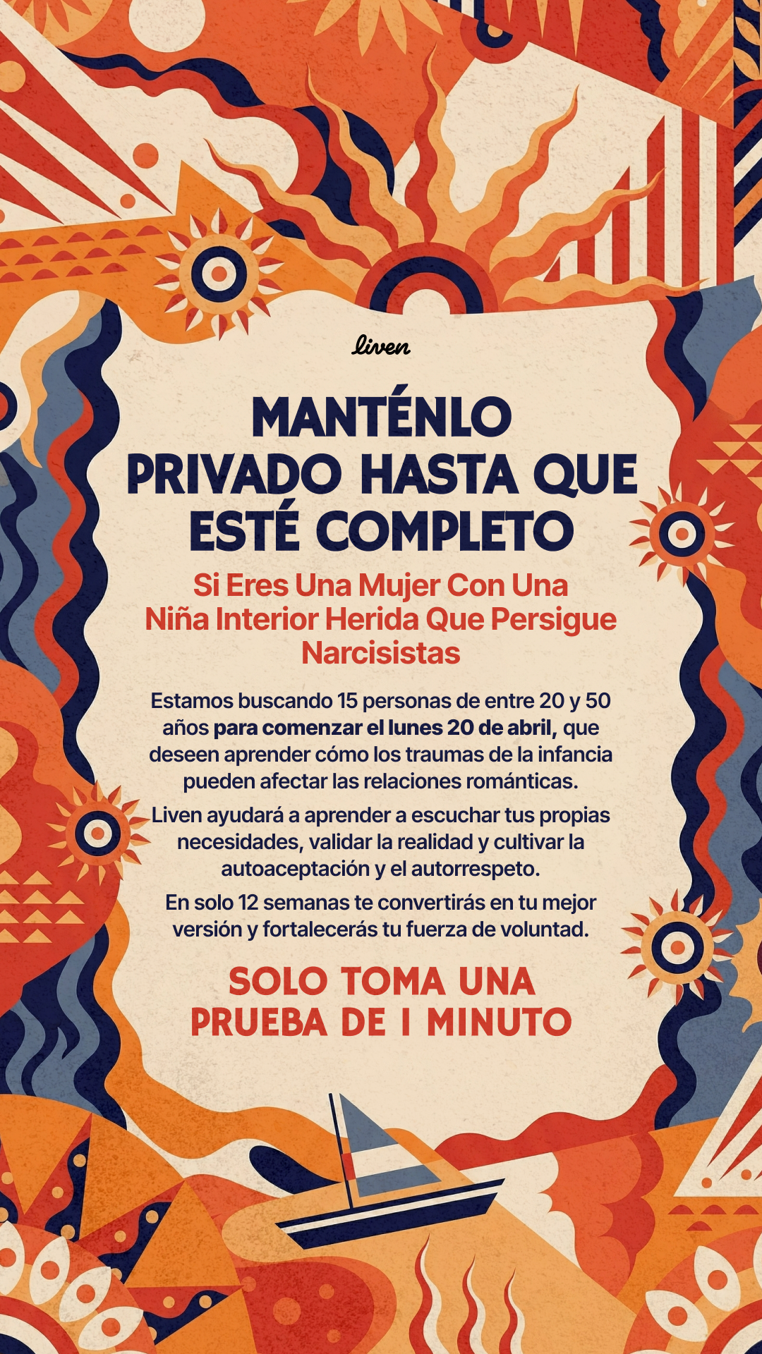 Kayla Miller Facebook ad: Test para traumas infantiles