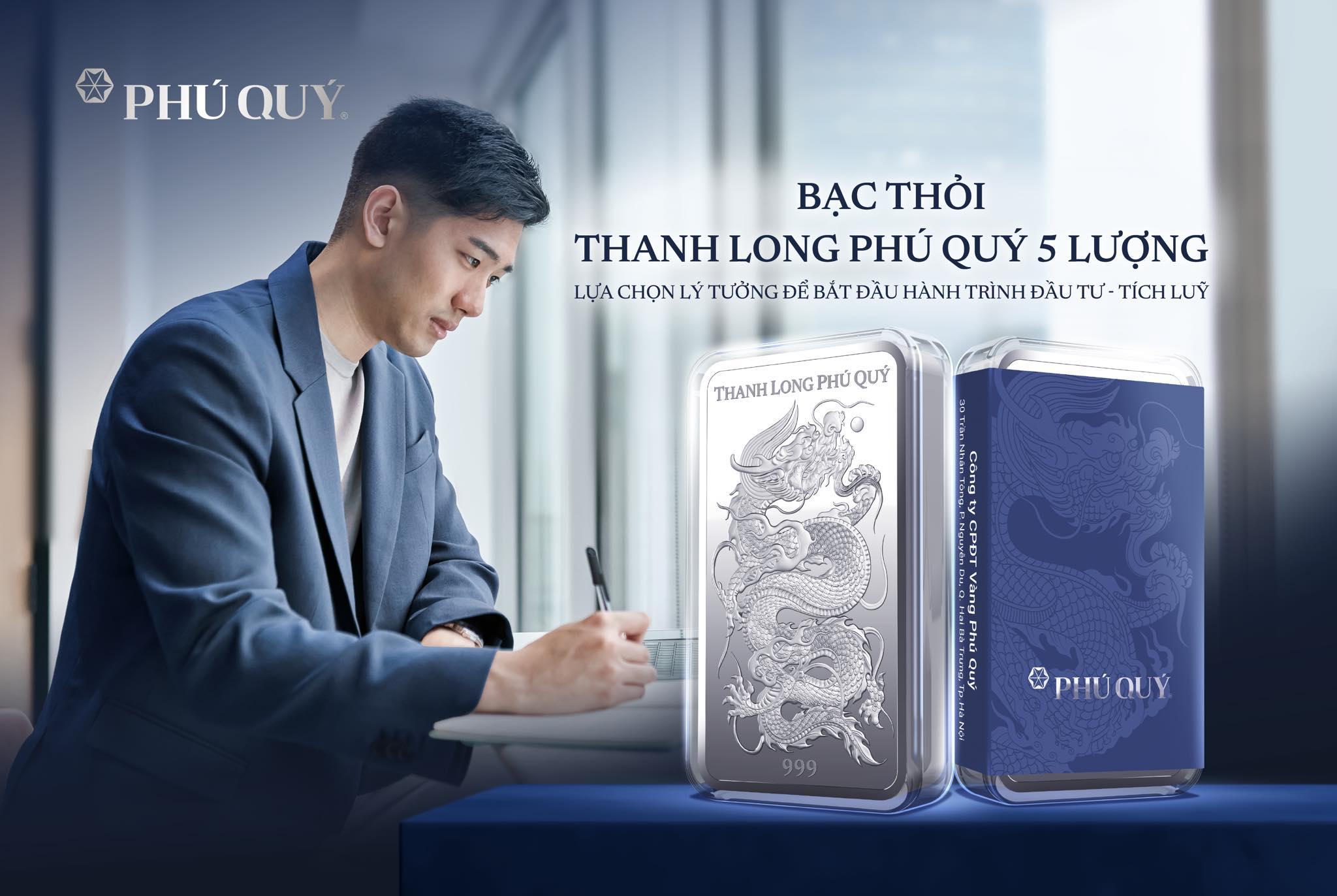 Phú Quý Silver Facebook ad: BẠC THỎI THANH LONG PHÚ QUÝ 5 LƯỢNG