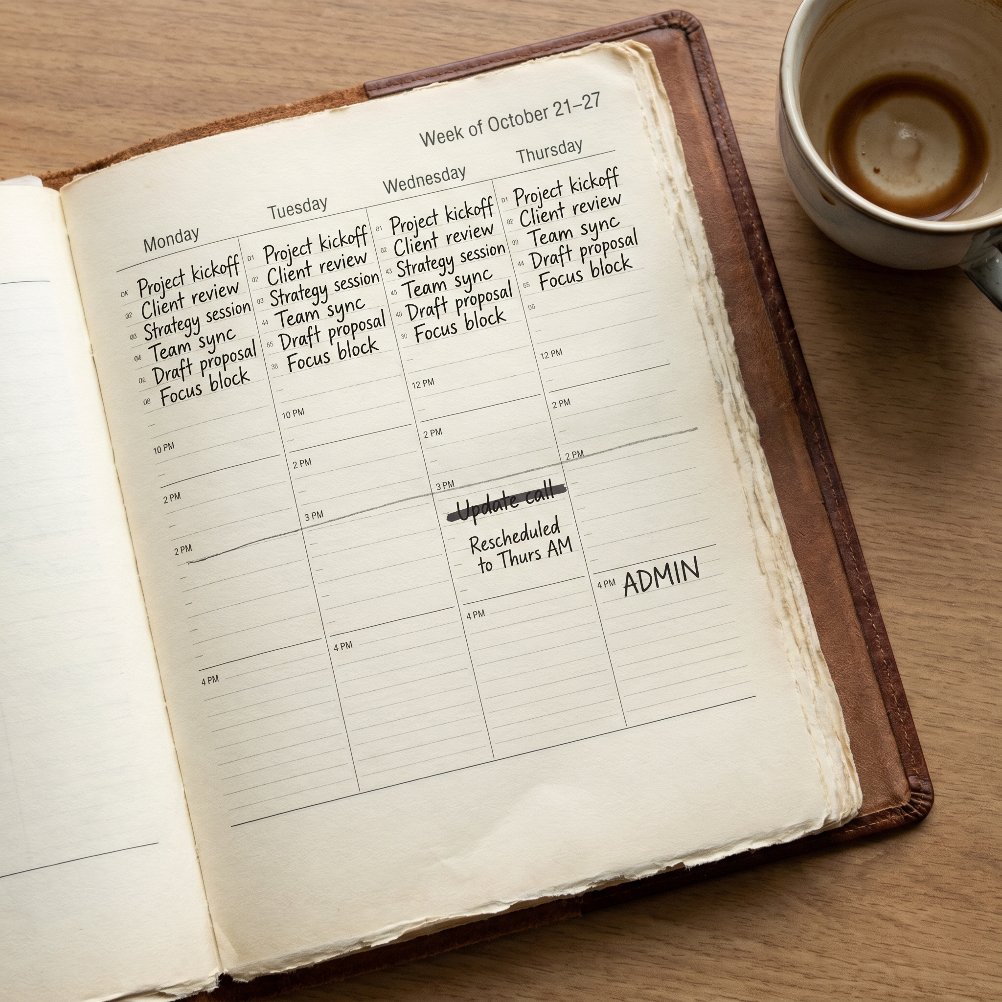 Still Going Strong Facebook ad: She stopped booking afternoon meetings three years ago…