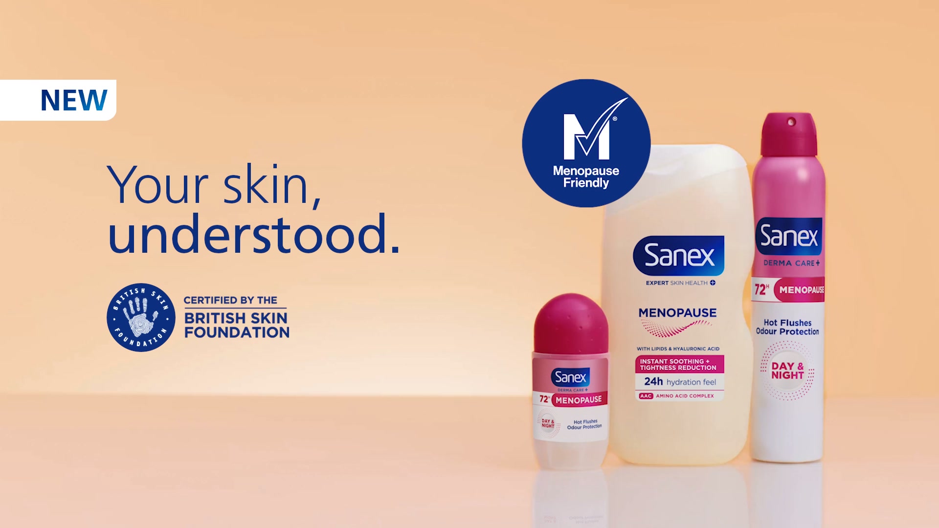 Sanex UK & Ireland Facebook ad: Skin feeling dry since (peri)menopause?