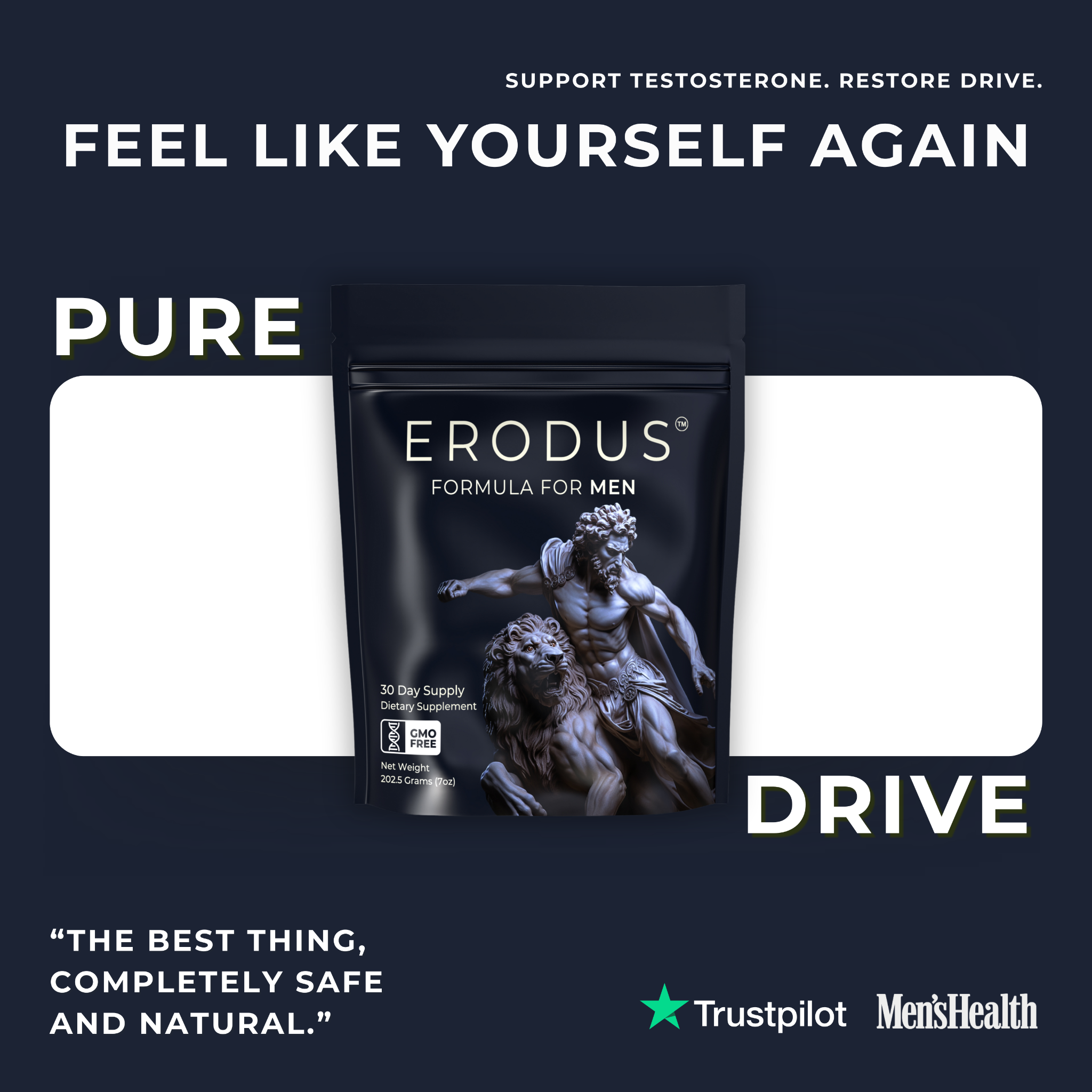 Erodus Formula For Men Facebook ad