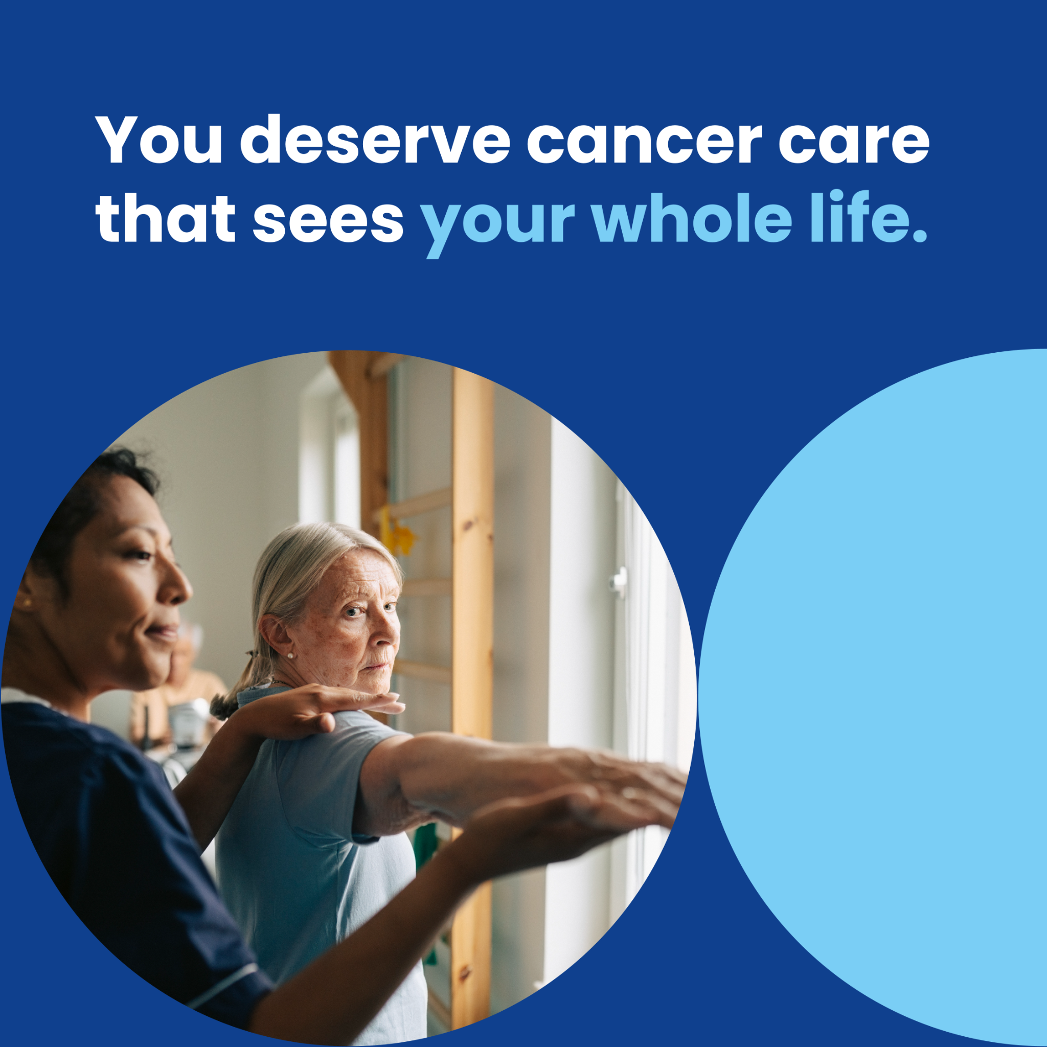 The Sheri and Les Biller Family Foundation Facebook ad: Support is care. Ask for it.