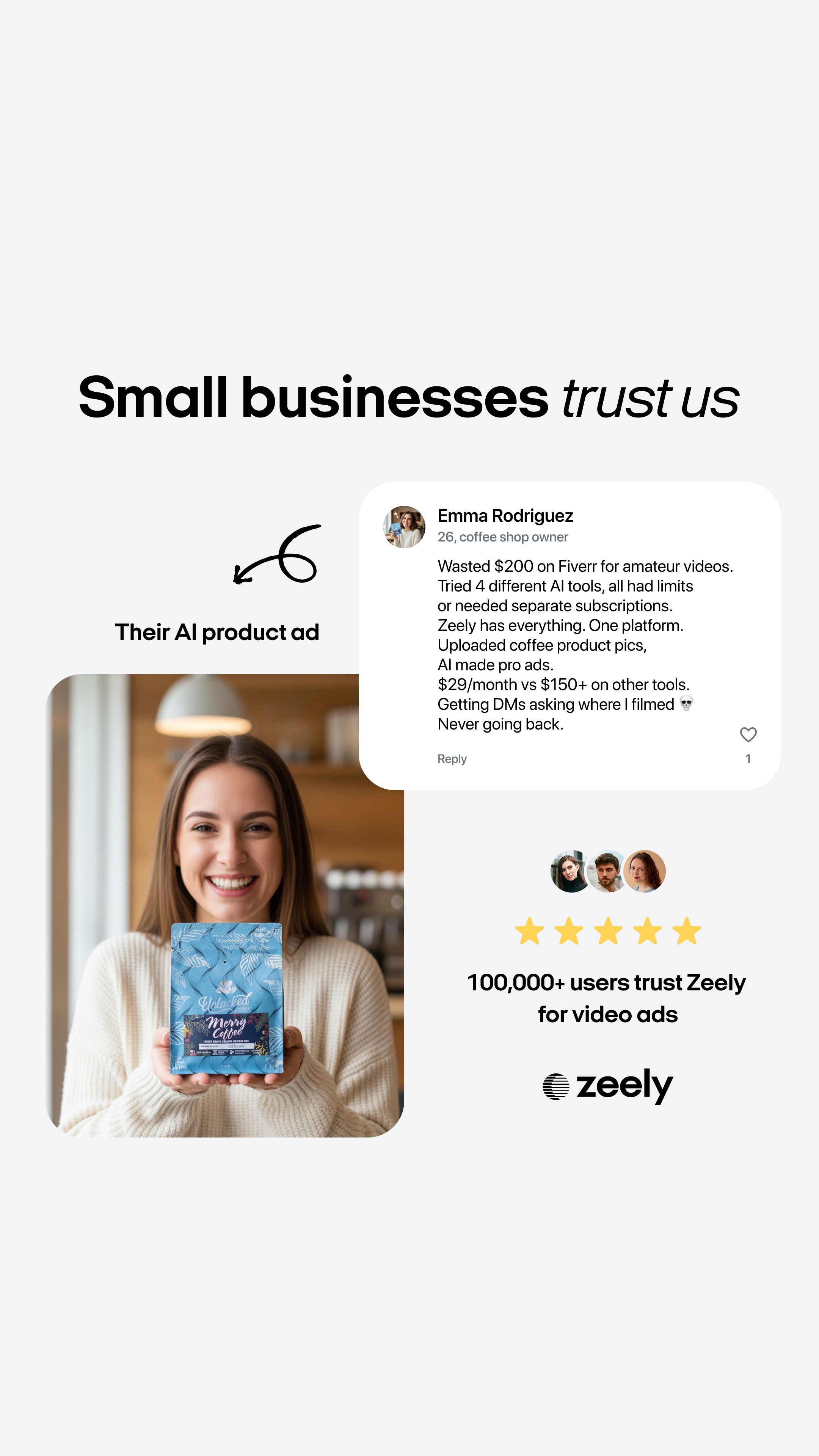 Zeely Facebook ad