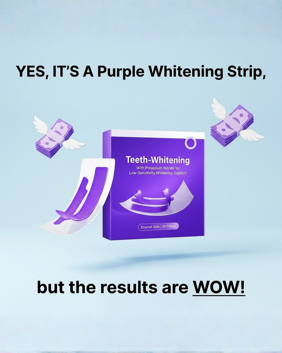 Vivir Bien Facebook ad: Whiter Teeth Without the Slip