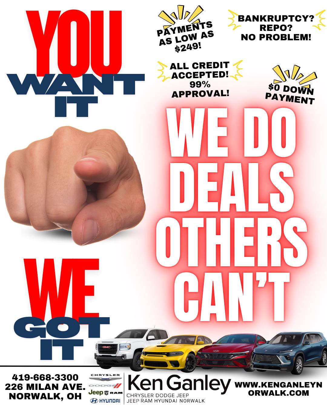 Ken Ganley Chrysler Dodge Jeep Ram Norwalk Facebook ad: 𝐓𝐡𝐞 𝐁𝐄𝐒𝐓 𝐂𝐚𝐫 𝐏𝐫𝐢𝐜𝐞𝐬 𝐀𝐫𝐨𝐮𝐧𝐝