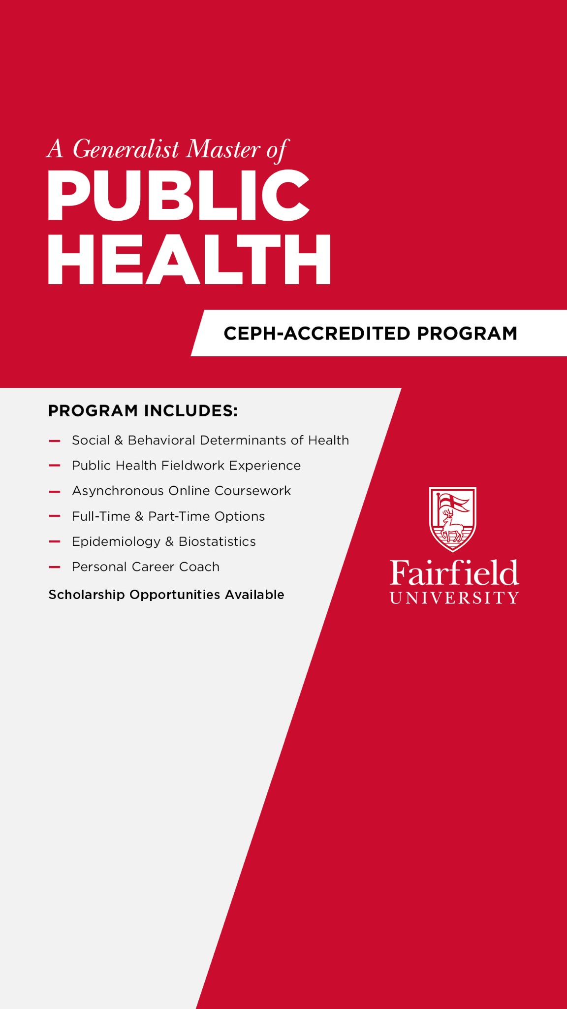 The Marion Peckham Egan School of Nursing & Health Studies Facebook ad