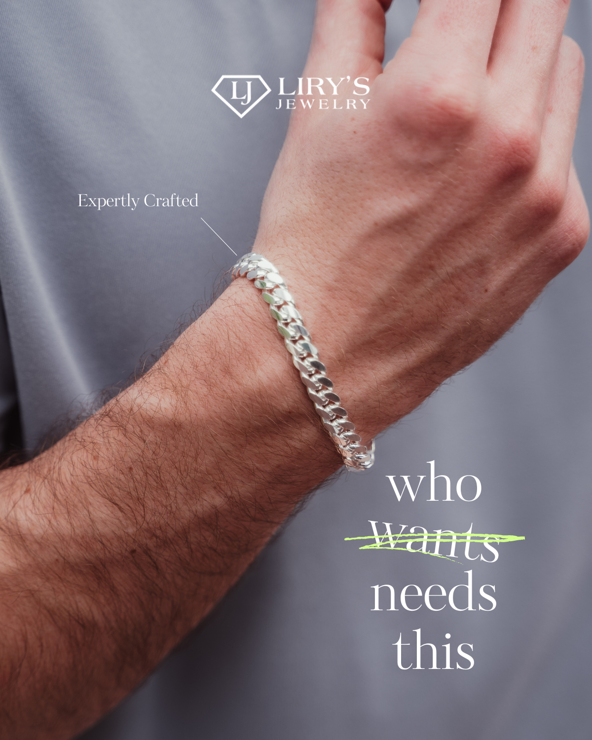 Liry's Jewelry Facebook ad: Handmade Gold & Silver Jewelry | Miami Cuban Link | Liry's