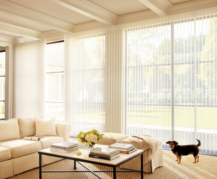 Liberty Wallcoverings and Window Blinds Facebook ad: We offer a large selection of custom Hunter…