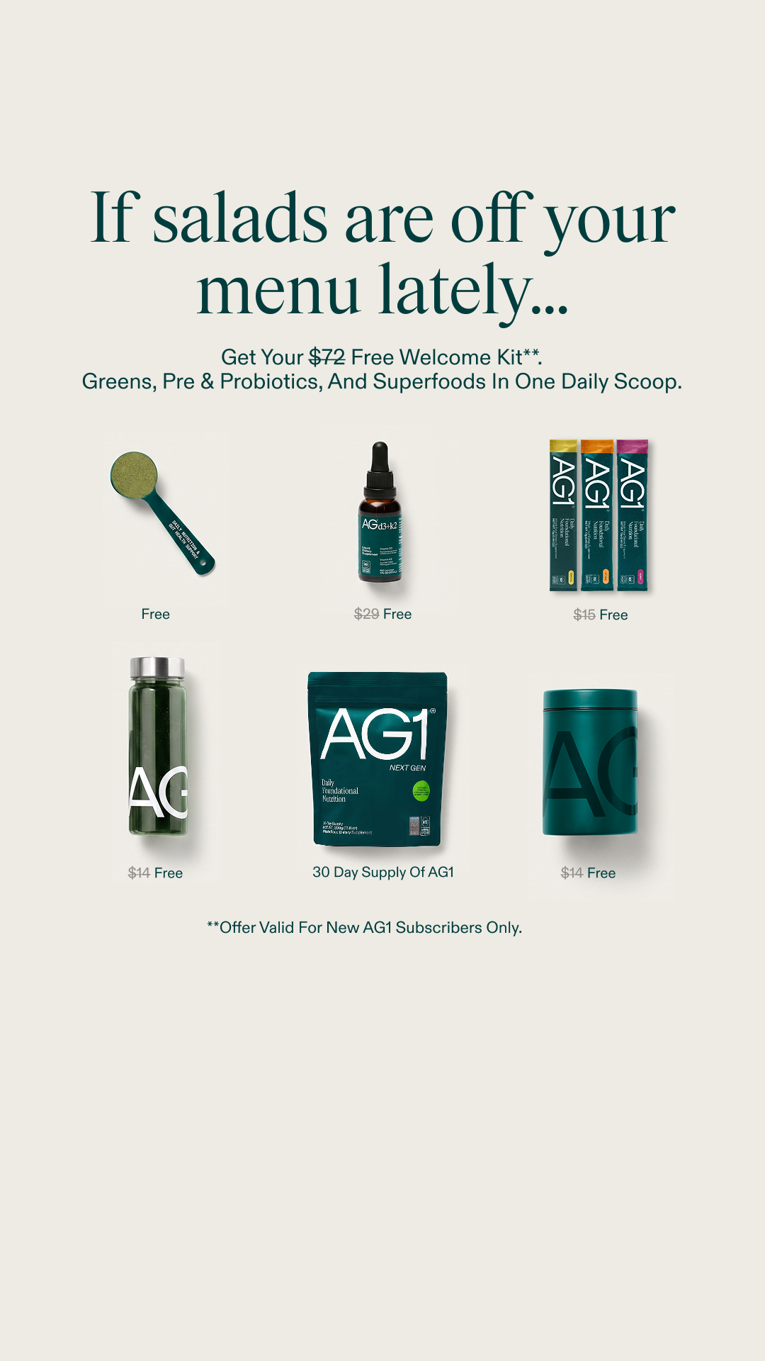 AG1 by Athletic Greens Facebook ad