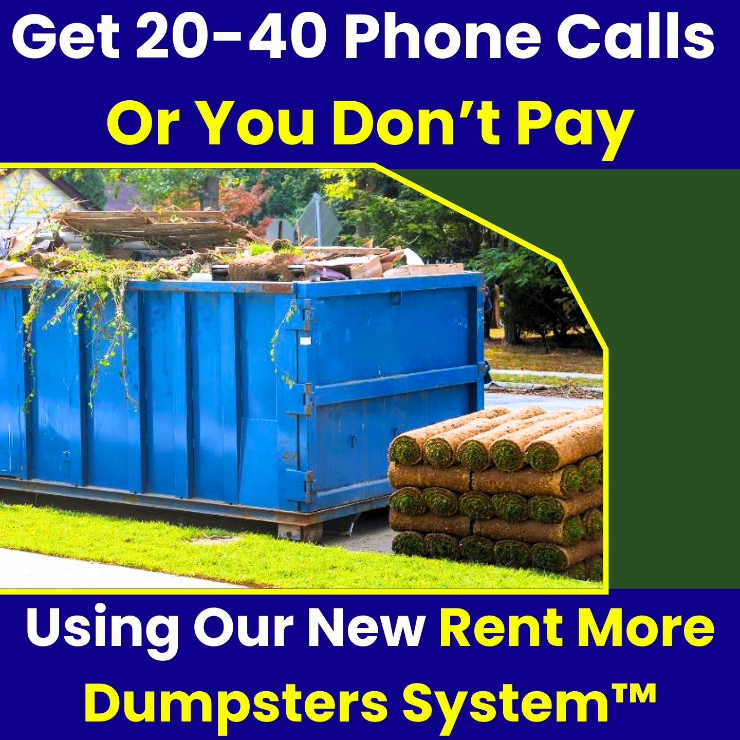Rent MORE Dumpsters Facebook ad