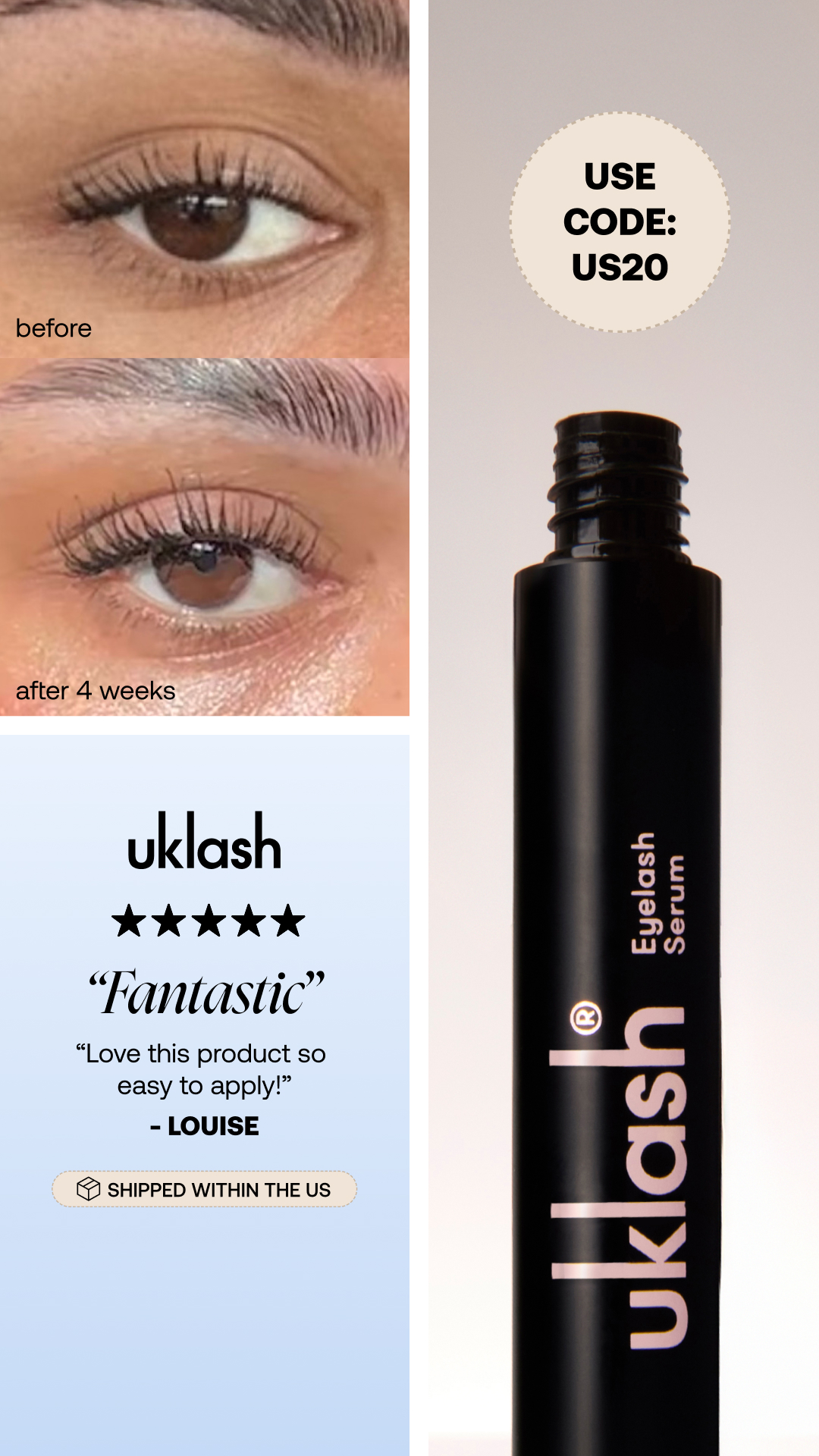 Uklash Facebook ad from Jun 26, 2026