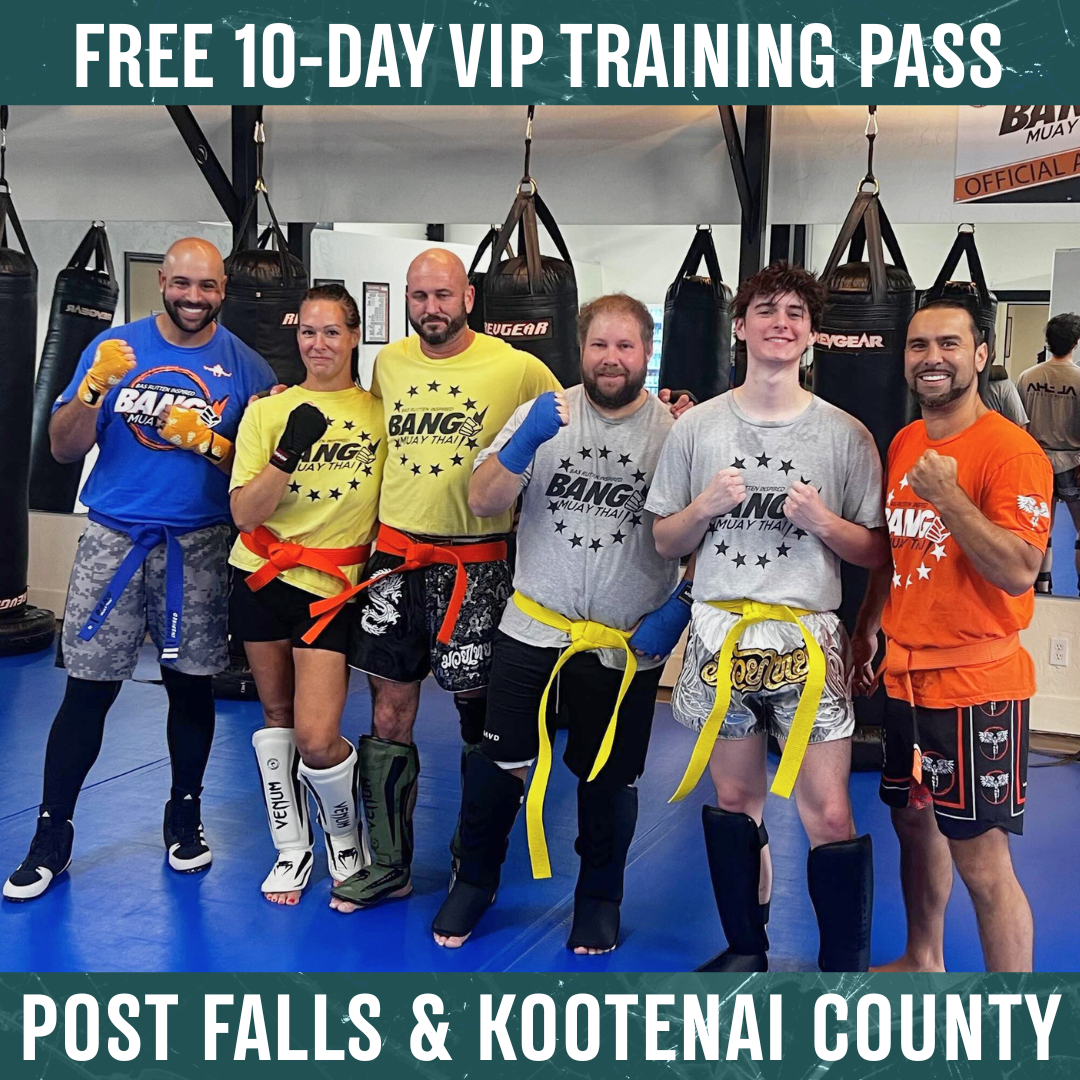 Bang Muay Thai Kickboxing Post Falls Facebook ad: FREE 10-DAY TRIAL