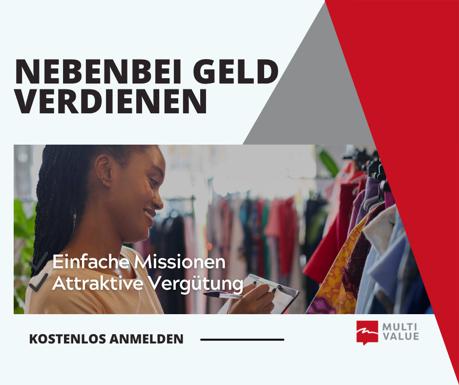 Multi-Value DACH Facebook ad: Mystery Shopper werden
