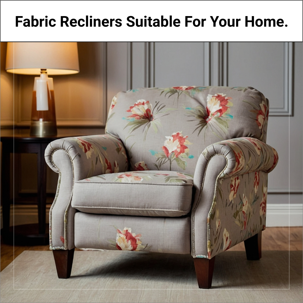 Tether Reads Flux Facebook ad: Fabric Recliner Chairs UK.