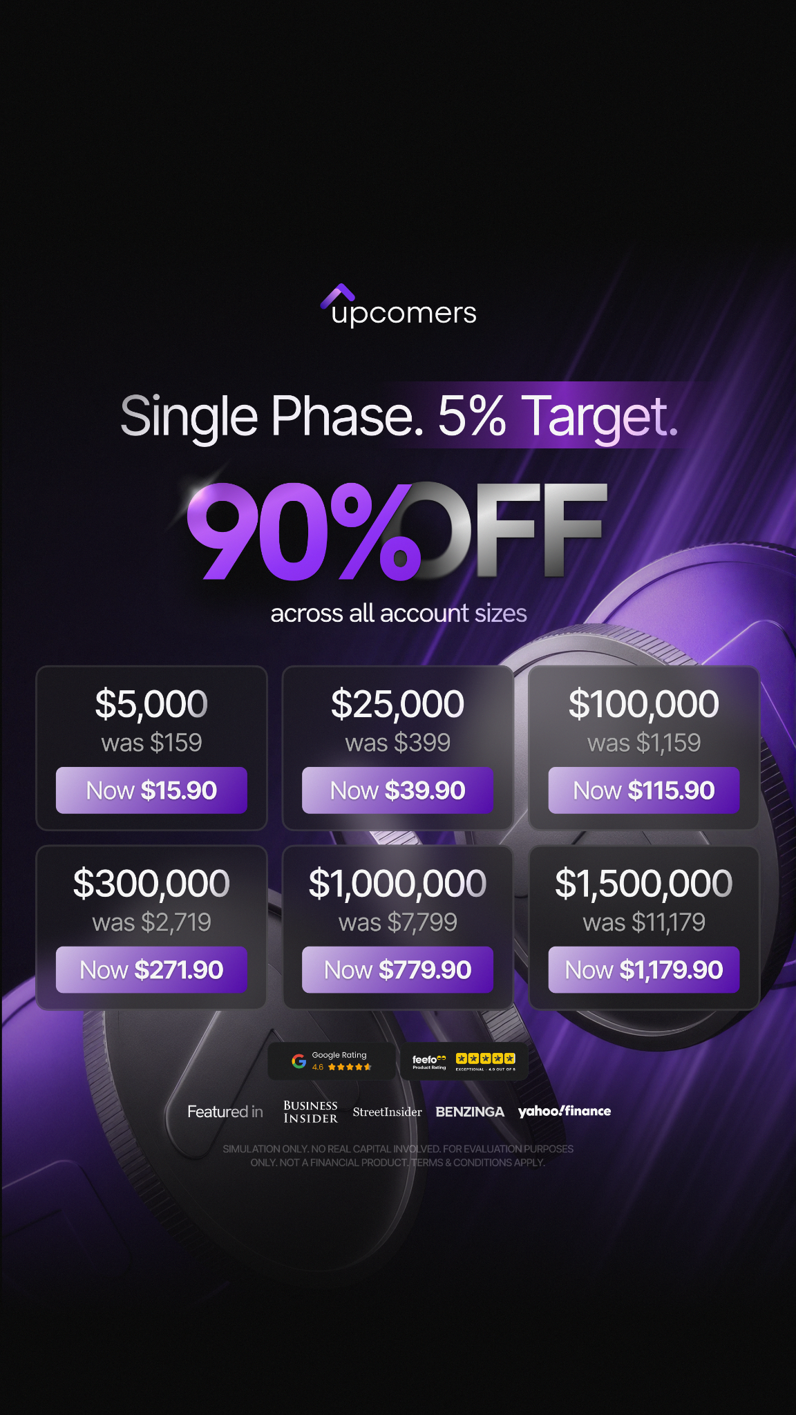 Upcomers.com Facebook ad