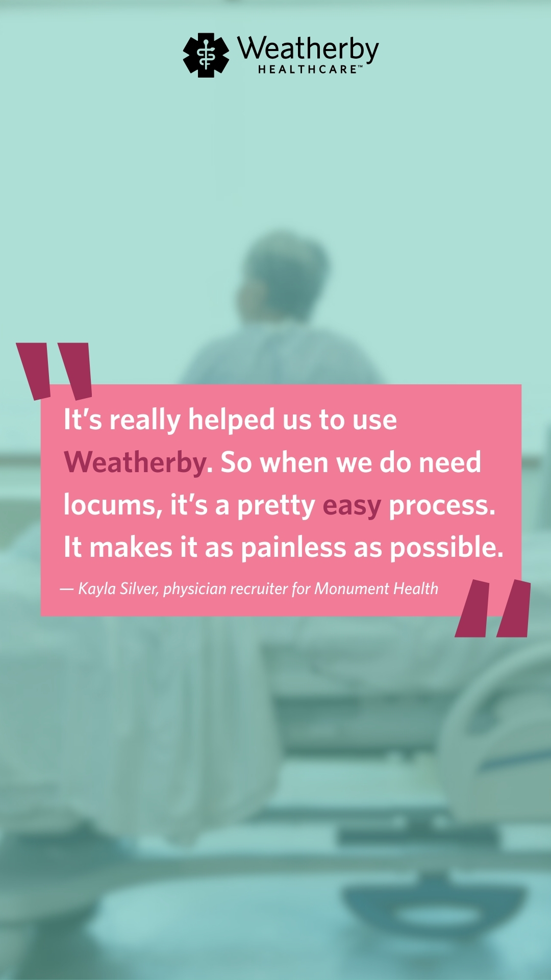 Weatherby Healthcare Facebook ad