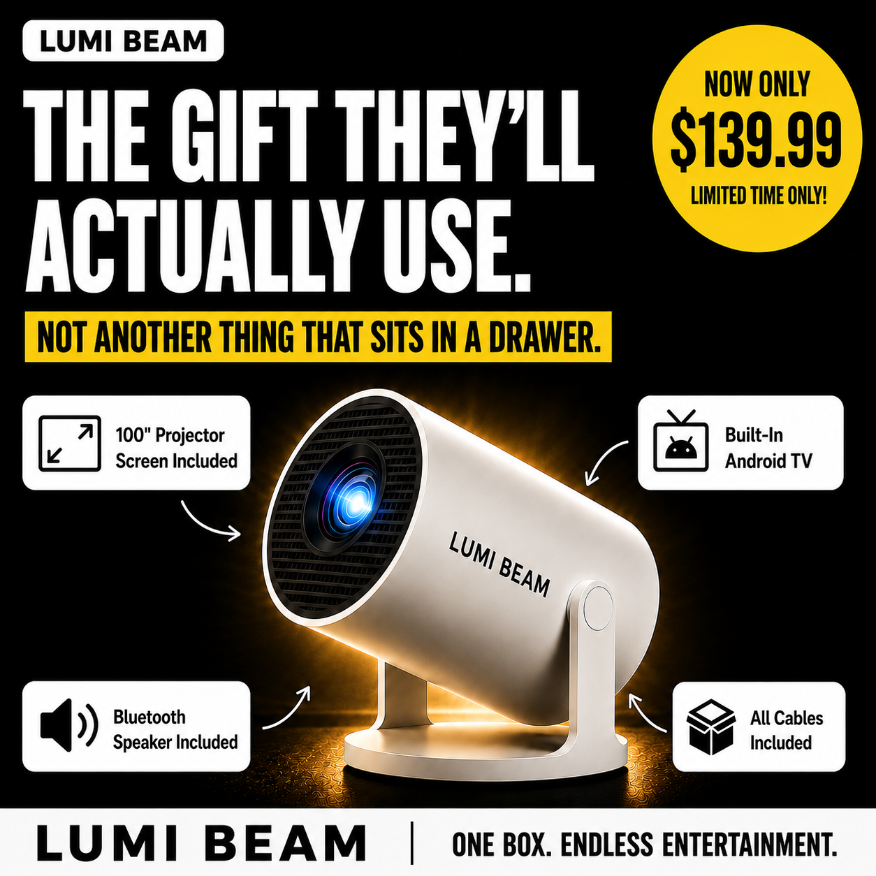 Lumi Beam Facebook ad