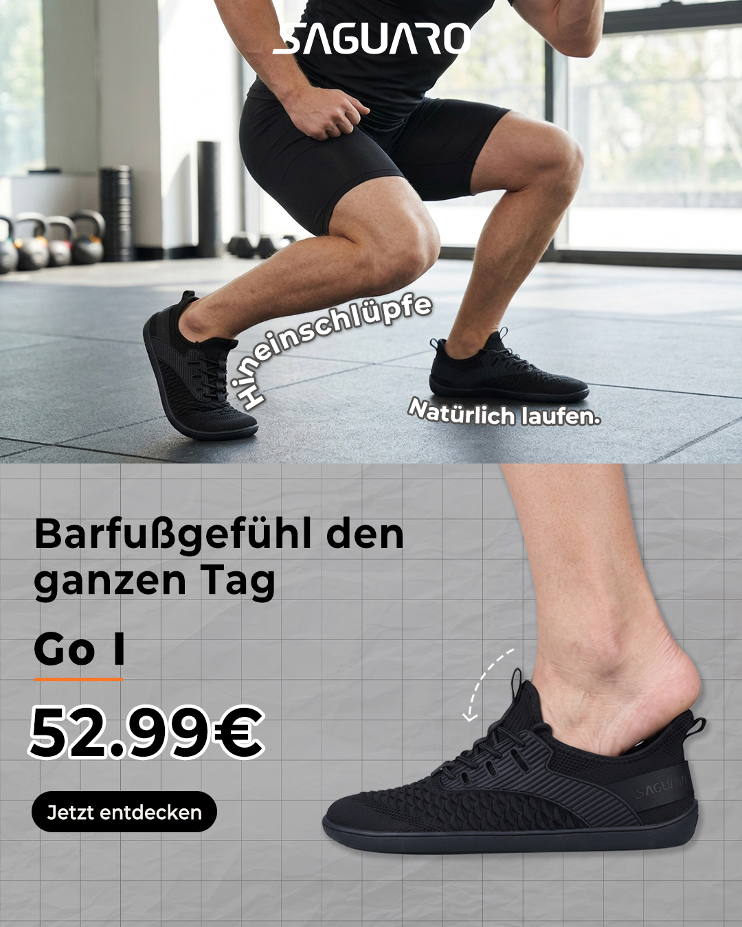 Saguaro De Facebook ad: Für jeden Squat, ohne Dämpfung →