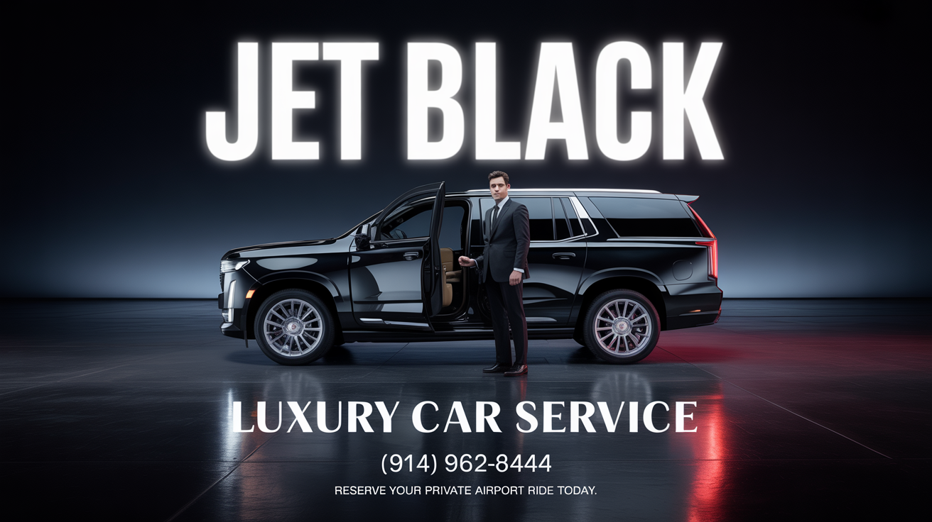 Jet Black Luxury Car Service Facebook ad from Oct 25, 2025