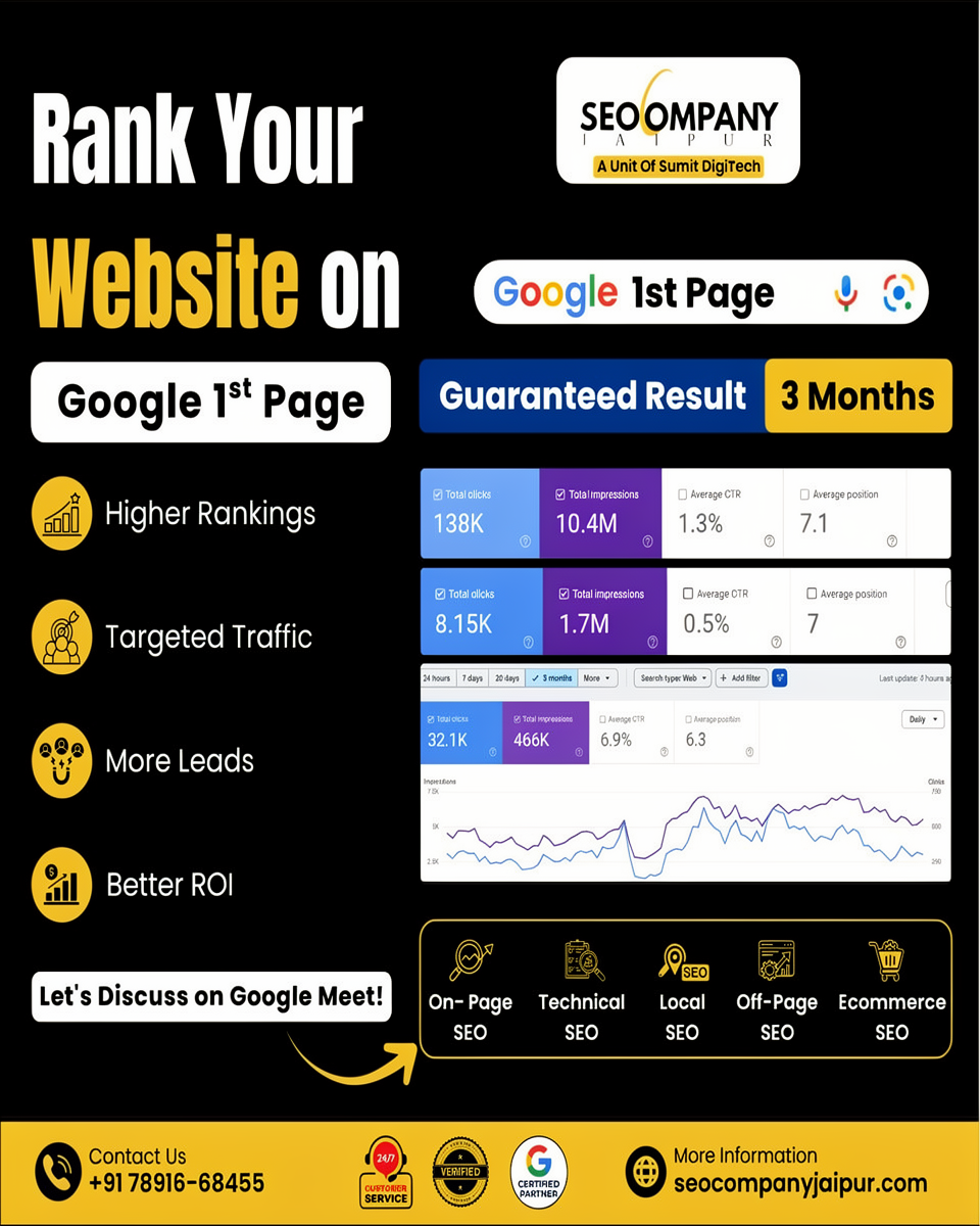 SEO Company Jaipur Facebook ad: Free SEO Audit live on Google Meet