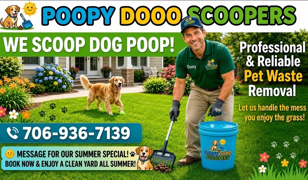 Poopy Dooo Scoopers Facebook ad: Attention Dog Owners