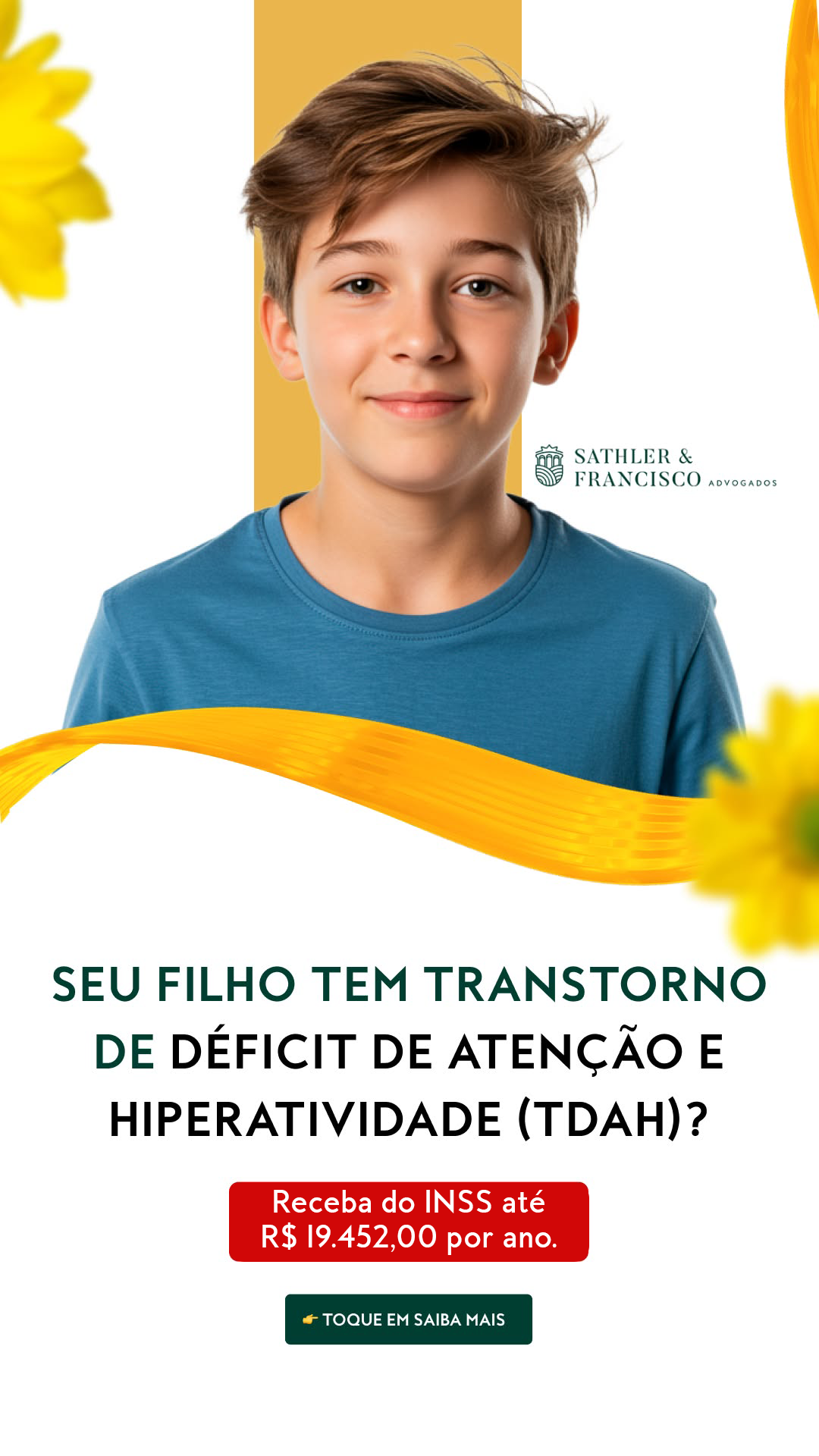 Sathler e Francisco Advogados Facebook ad from Feb 5, 2026