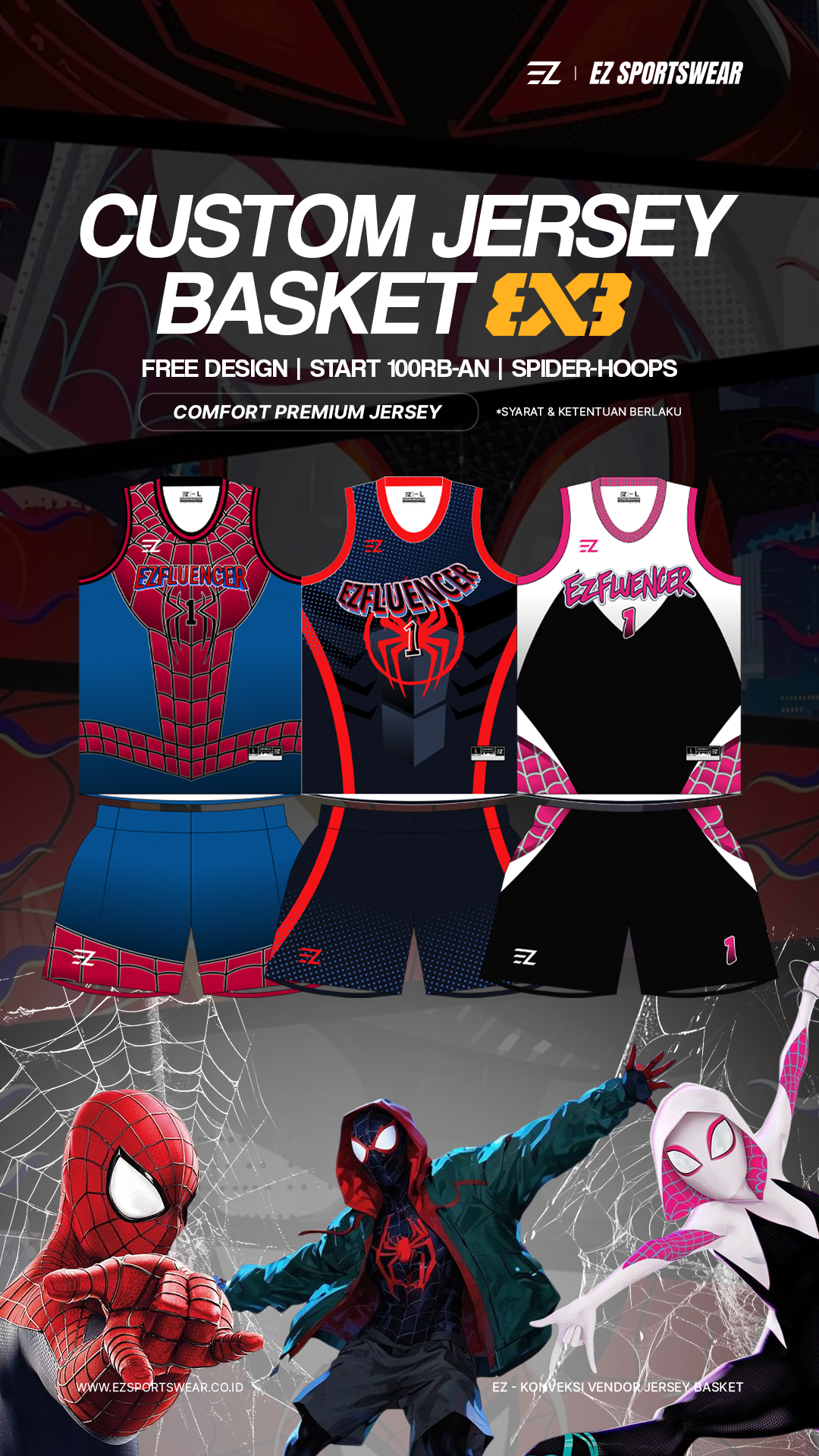 EZ Sportswear Facebook ad: BUTUH JERSEY KEREN BUAT TIM KAMU?