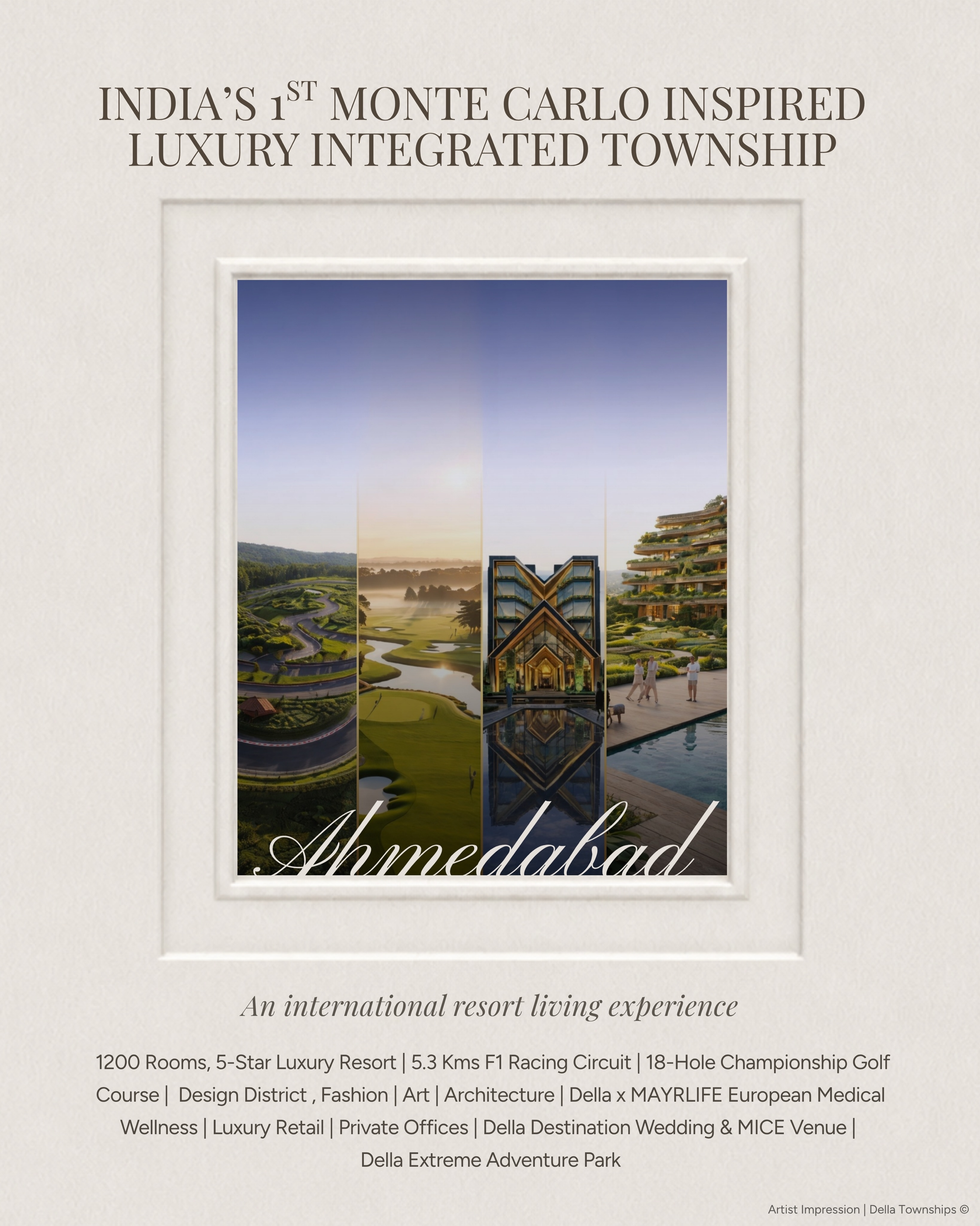 Della Townships Facebook ad: The Monte Carlo Experience.