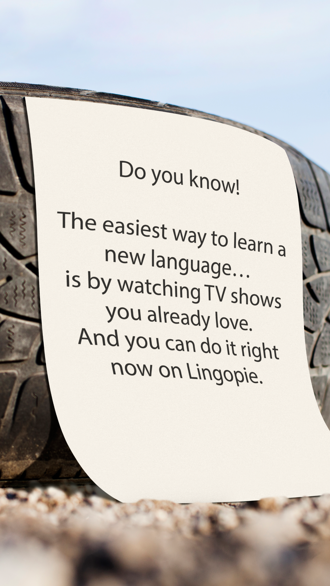 Lingopie Facebook ad from Jul 3, 2026
