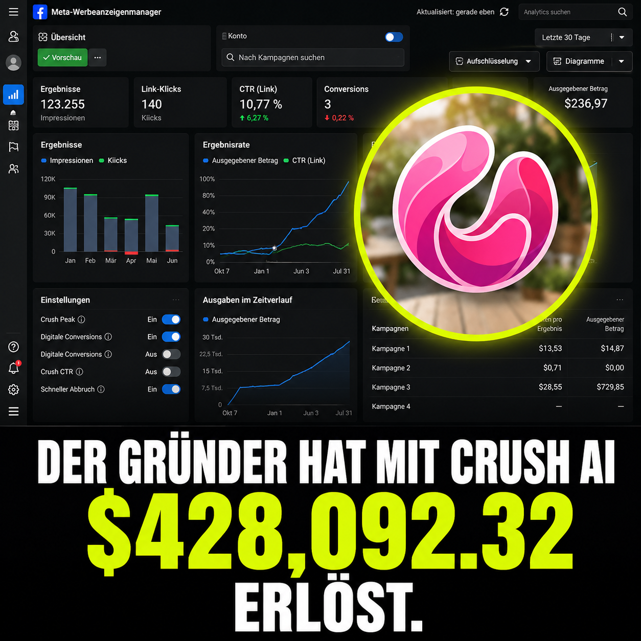trycrush.ai Facebook ad