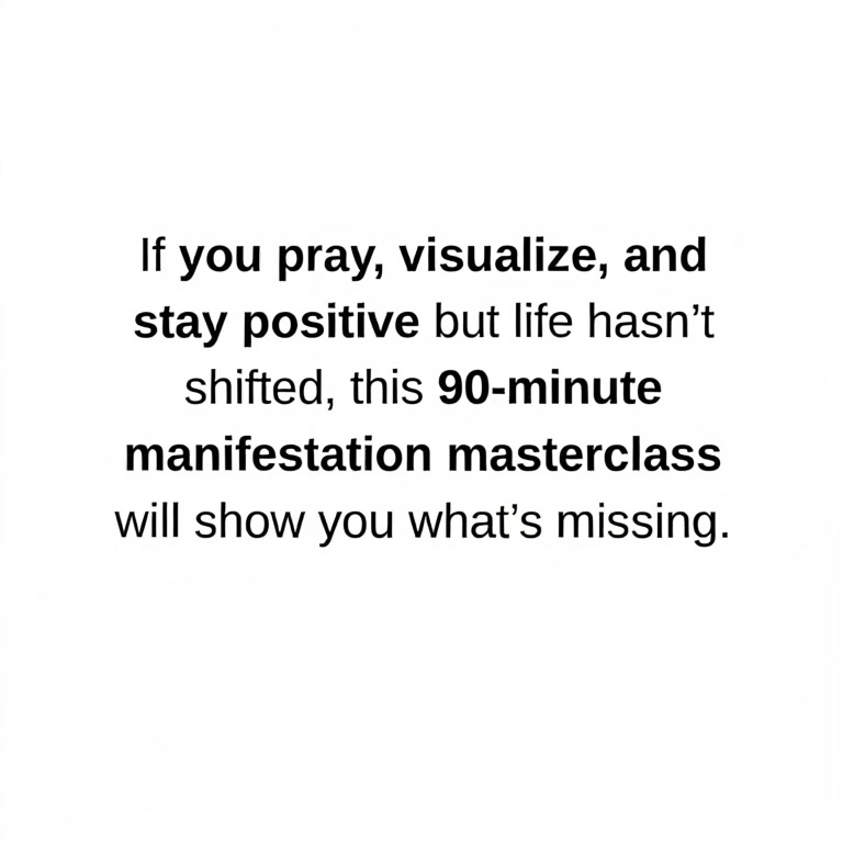 Modern Age Monk Facebook ad: Free Quantum Manifestation Masterclass