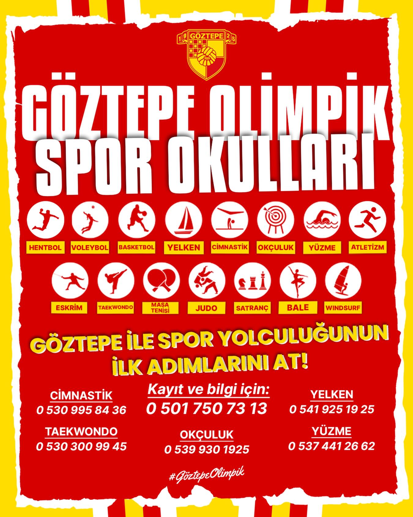 Göztepe SK Olimpik Branşlar Facebook ad: Göztepe Olimpik Spor Okulları