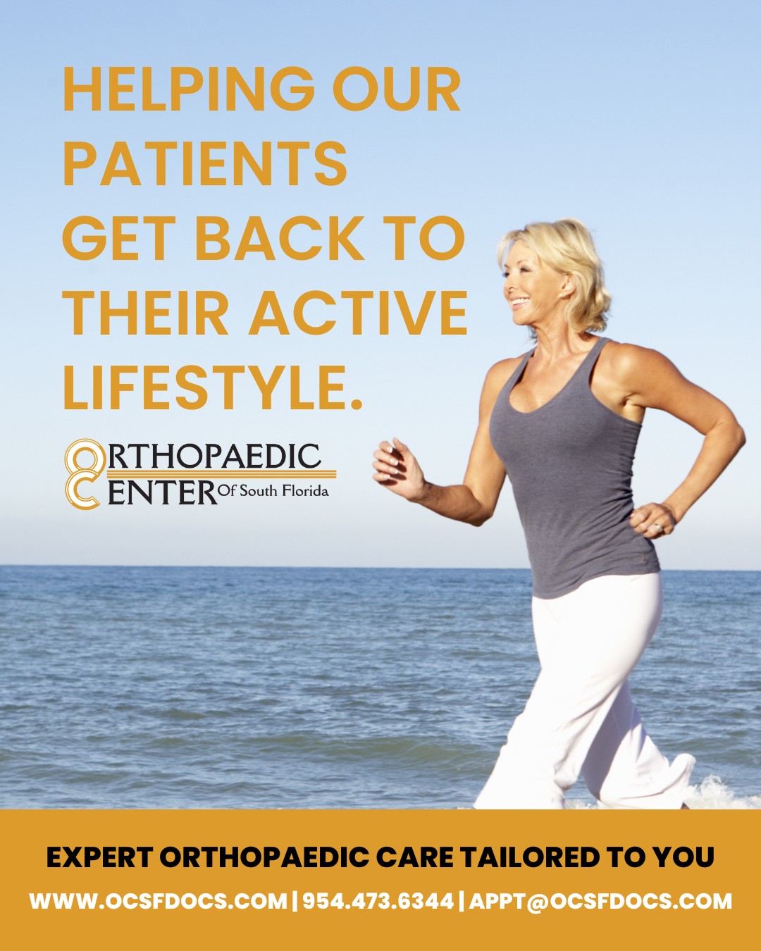 Orthopaedic Center of South Florida Facebook ad: Home | Orthopaedic Center of South Florida
