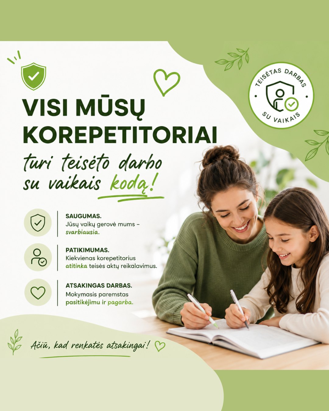 Tiksliukas Korepetitoriai Facebook ad: Rezervuoti laiką pas korepetitorių - Tiksliukas