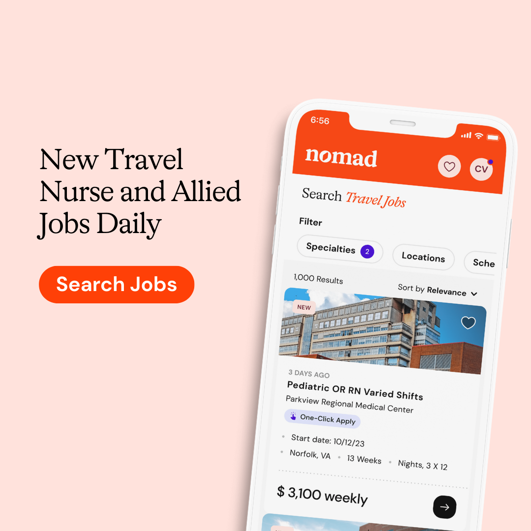 Nomad Health Facebook ad: New Jobs Posted Every Day
