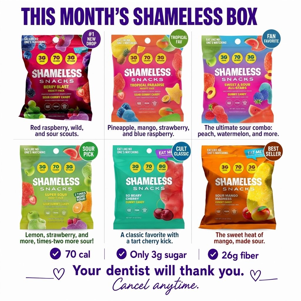 Shameless Snacks Facebook ad