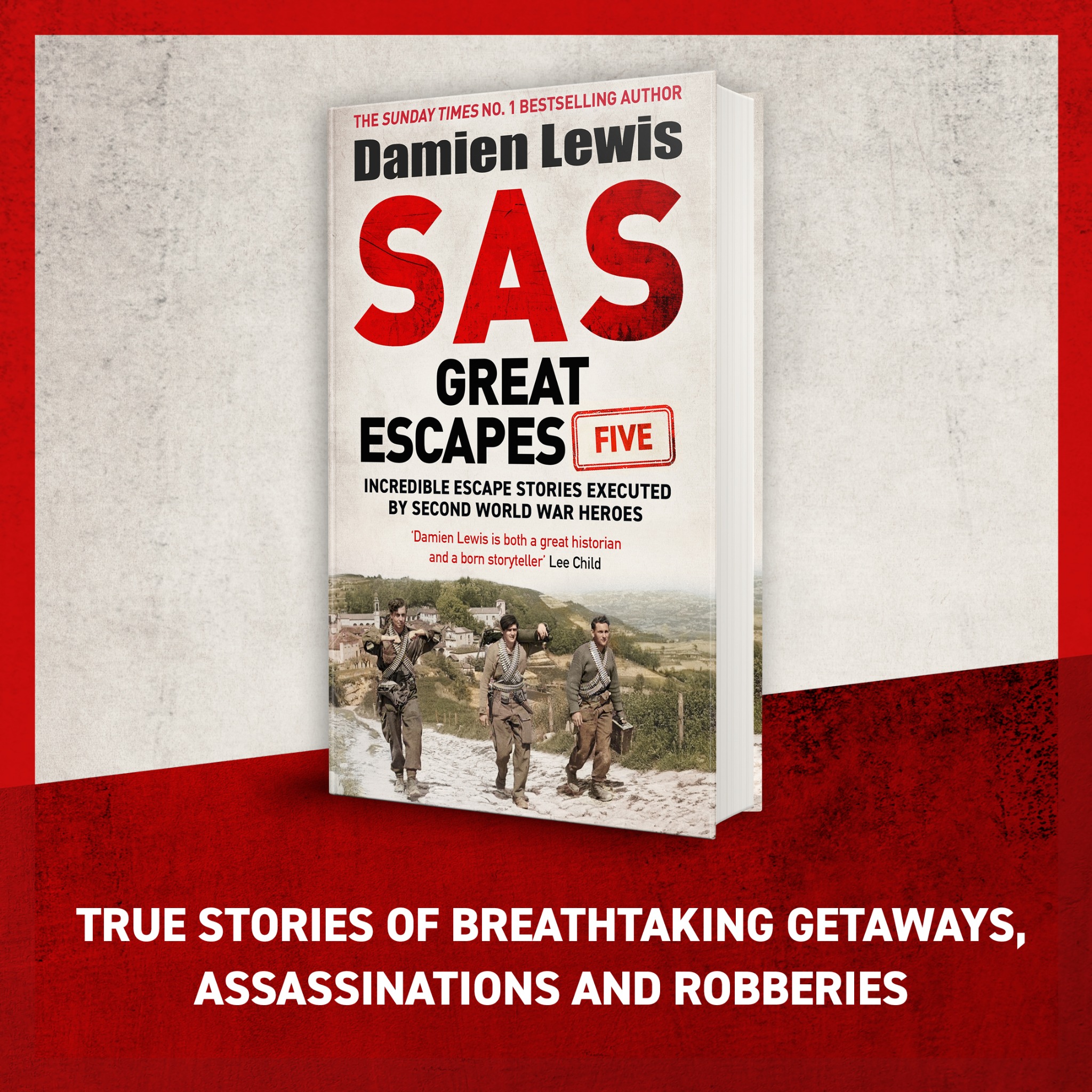 Quercus Books Facebook ad: SAS Great Escapes Five