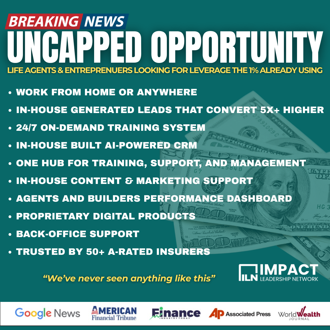 Impact Leadership Network Facebook ad: For agents tired of guessing